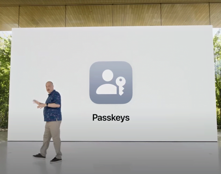 Apple passkey