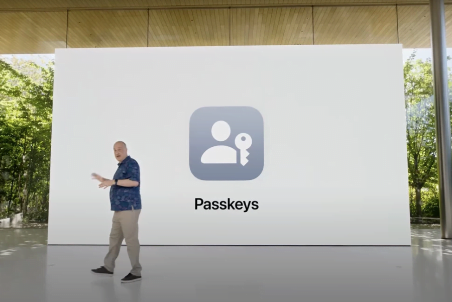Apple passkey
