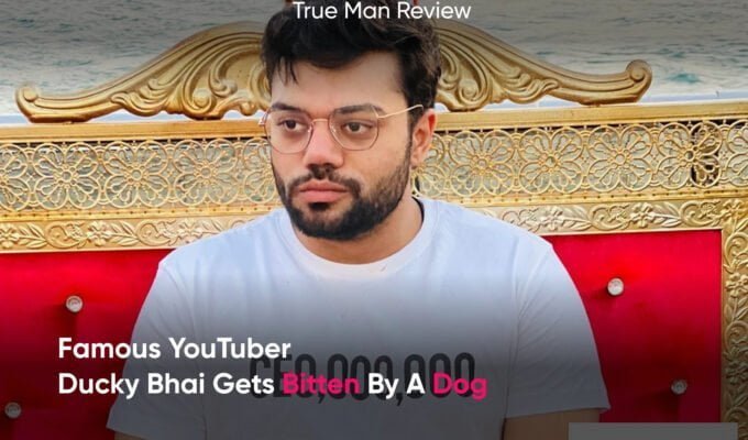 Ducky bhai gets bitten by a dog