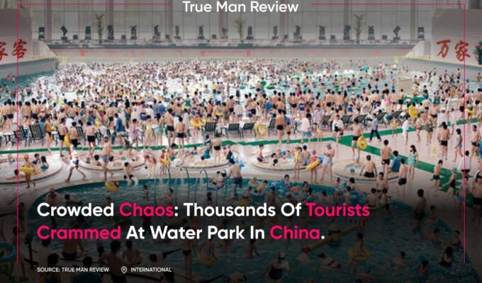Crowded water park, tourist overcrowding, safety measures, public health, social responsibility