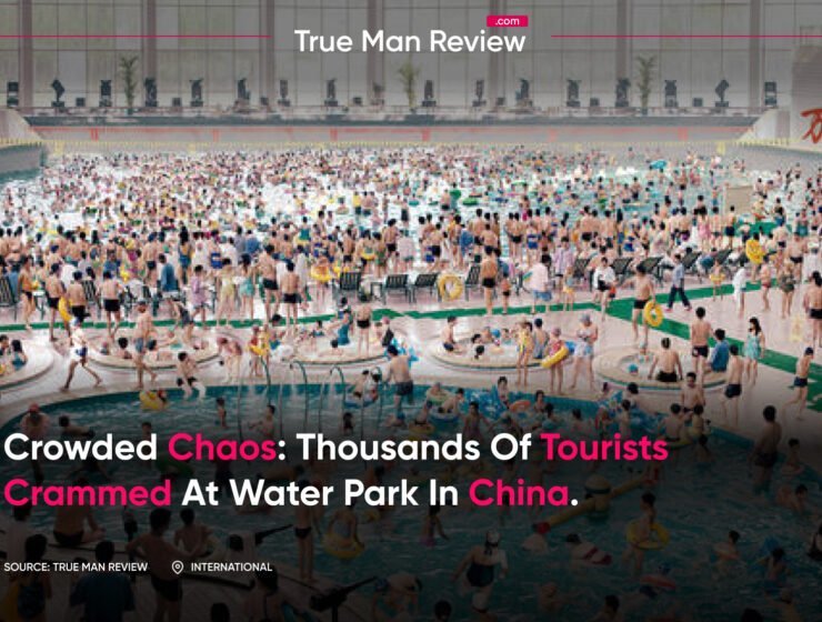 Crowded water park, tourist overcrowding, safety measures, public health, social responsibility