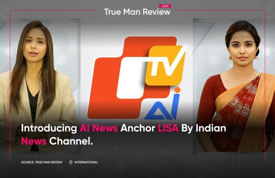 Ai news anchor lisa by indian news channel
