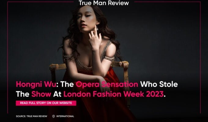 London fashion week 2023: hongni wu and kate moss performance