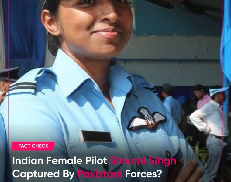 Fact check: indian female pilot shivani singh captured by pakistani forces?